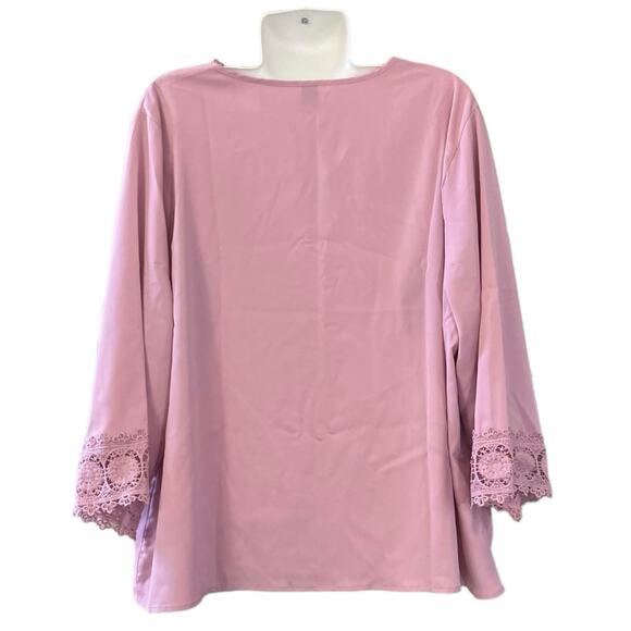 SHEIN Curvy Women's Black & Pink Blouse Set of 2 | Size 20 (4XL) - Picture 9 of 12